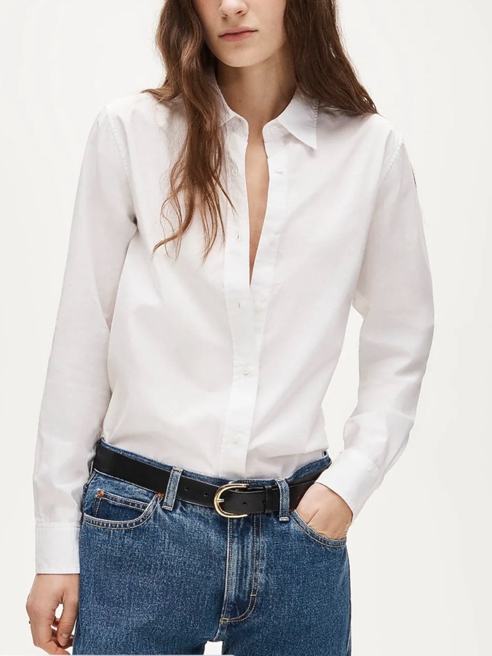 J. Crew Jules Women’s Classic-Fit Long Sleeve Cotton Poplin Blouse Nwt 4 White